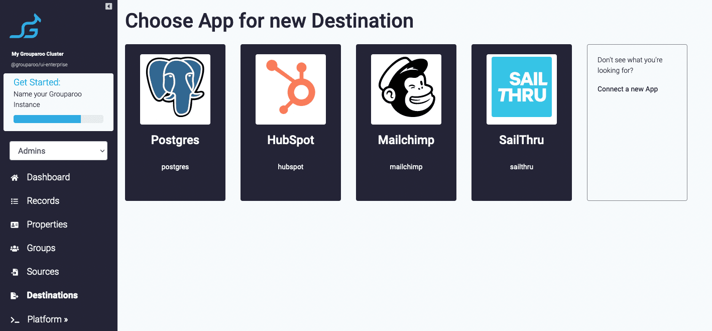 New Destination Type