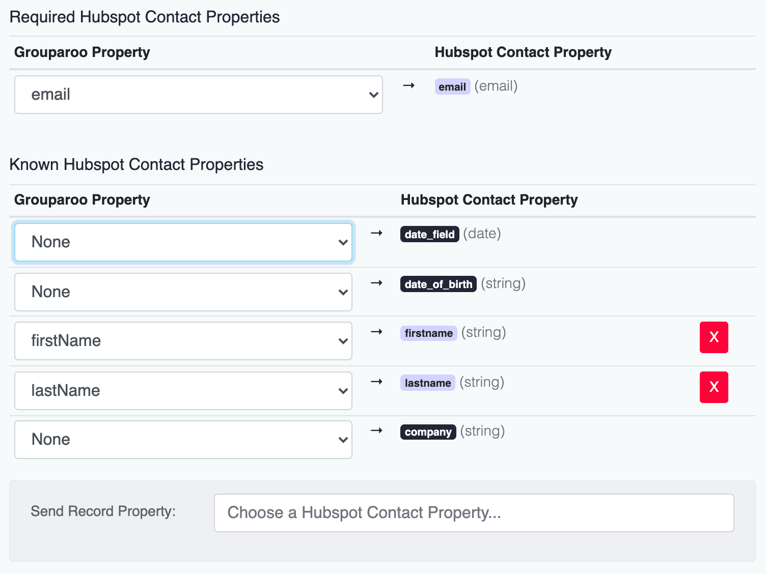 HubSpot Export Contacts Record Data