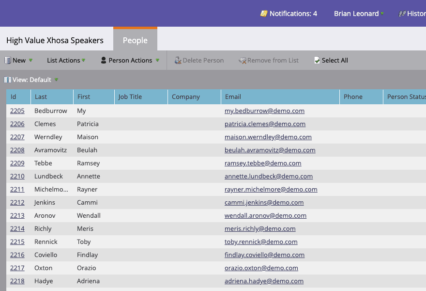 List in Marketo